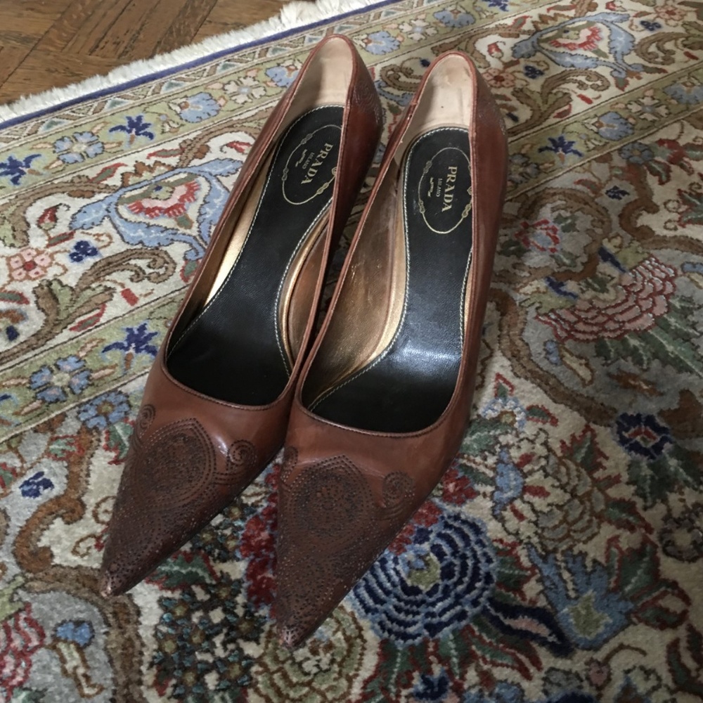 Vintage Prada Kitten Heels